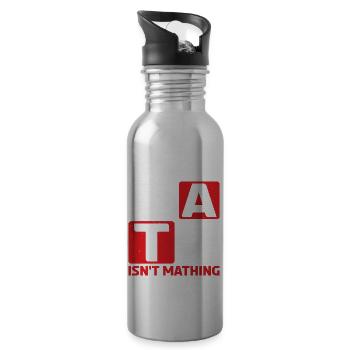 The Math Isn't Mathing 6 - Trinkflasche mit integriertem Trinkhalm - Lightsilver - Rechts
