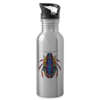 Isopoden Popart - Trinkflasche mit integriertem Trinkhalm - Lightsilver - Rechts