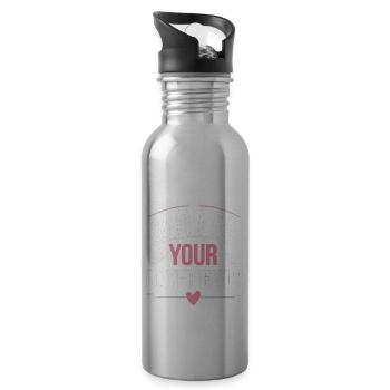 Can I Be Your Boyfriend 4 - Trinkflasche mit integriertem Trinkhalm - Lightsilver - Rechts