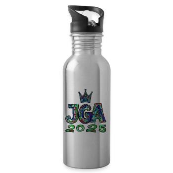 Jga 2025 Junggesellenabschied - Trinkflasche mit integriertem Trinkhalm - Lightsilver - Rechts