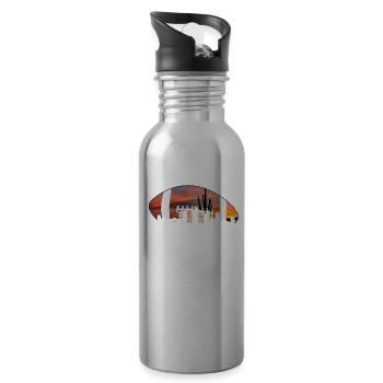 Arizona State Sedona Phoenix Grand Canyon AZ - Trinkflasche mit integriertem Trinkhalm - Lightsilver - Rechts