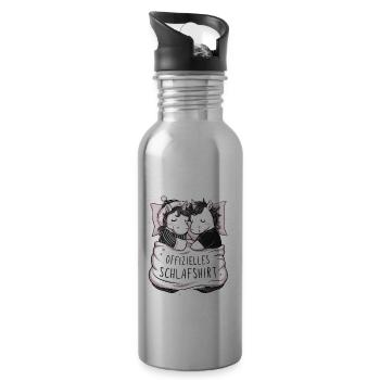 Chemise de nuit officielle Sweet Unicorn Couple - Gourde avec paille intégrée - argent clair - Droite