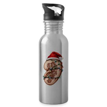 Dialyse-Techniker Dialyse-Techniker Lunge - Trinkflasche mit integriertem Trinkhalm - Lightsilver - Rechts