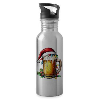 Craft Beer Brewer Brewery Home Brewery Christmas - Water bottle with straw - silver - Right