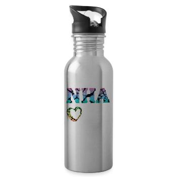 Life as a nursing home administrator - Water bottle with straw - silver - Right