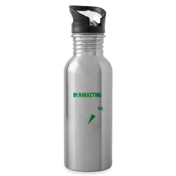 Internet Affiliate Marketing talk about Funny Quot - Water bottle with straw - silver - Right