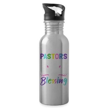 A Pastor's Wife Is a Blessing Church Guide - Water bottle with straw - silver - Right