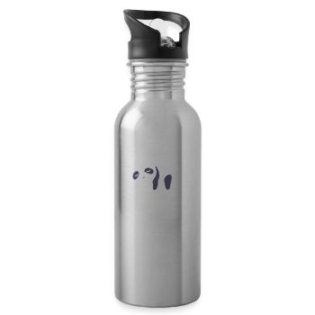 Nur Verlierer Brauchen Eine Bauchspeicheldrüse - Trinkflasche mit integriertem Trinkhalm - Lightsilver - Rechts
