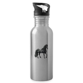 Welchen Teil Meines Nachbarn Verstehen Sie Nicht? - Trinkflasche mit integriertem Trinkhalm - Lightsilver - Rechts
