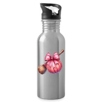 Coquette Bow Ballon Joueur Broomballer - Gourde avec paille intégrée - argent clair - Droite