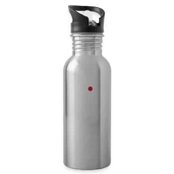 I love Bangkok Cool Japan Wrong Flag Lover Herz - Trinkflasche mit integriertem Trinkhalm - Lightsilver - Rechts
