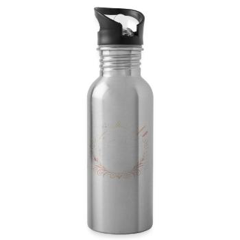 Ich erfülle Wimpernwünsche - Trinkflasche mit integriertem Trinkhalm - Lightsilver - Rechts