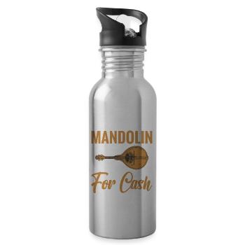 Will you play the mandolin for free, will be for - Water bottle with straw - silver - Right