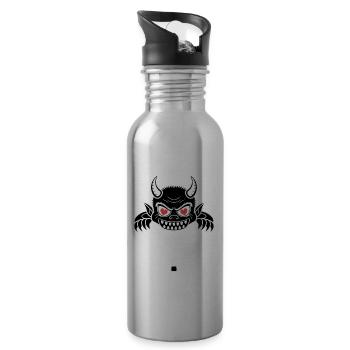 VIRUS - Water bottle with straw - silver - Right