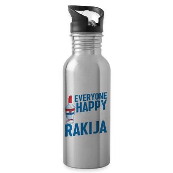 I can't make everyone happy, I'm - Water bottle with straw - silver - Right