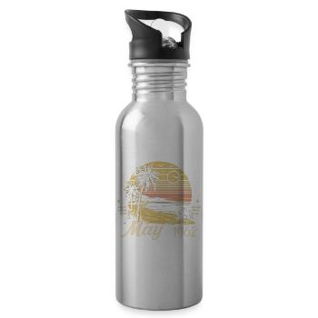 Legendär seit Mai 1962, May 1962 - Trinkflasche mit integriertem Trinkhalm - Lightsilver - Rechts