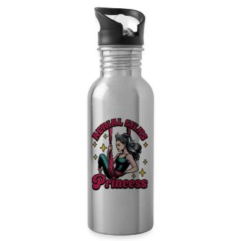 Acro Dance Aerial Silks Princess Acrobatic Dancing - Trinkflasche mit integriertem Trinkhalm - Lightsilver - Rechts