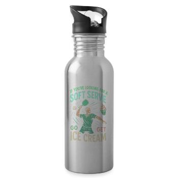 Wenn Sie ein Softeis suchen, gehen Sie Eiscreme - Trinkflasche mit integriertem Trinkhalm - Lightsilver - Rechts