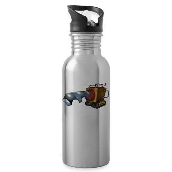 The size is what matters! - Drill - Water bottle with straw - silver - Right