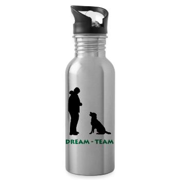 Dream-Tream - Trinkflasche mit integriertem Trinkhalm - Lightsilver - Rechts