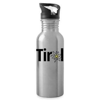 Tirol - Trinkflasche mit integriertem Trinkhalm - Lightsilver - Rechts