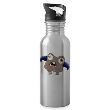 Monstaa Originaals Monster # 12 - Water bottle with straw - silver - Right