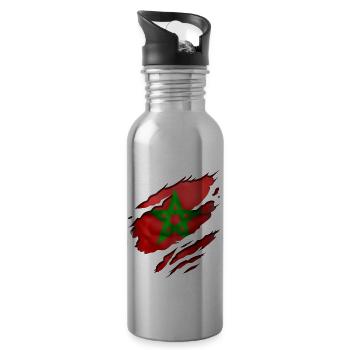 morocco maroc - Gourde avec paille intégrée - argent clair - Droite
