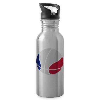 Basketball - Water bottle with straw - silver - Right