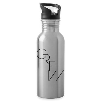 Crew - Trinkflasche mit integriertem Trinkhalm - Lightsilver - Rechts