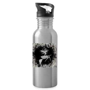 Hexe - Trinkflasche mit integriertem Trinkhalm - Lightsilver - Rechts