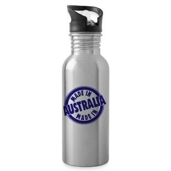 MADE IN AUSTRALIA - Trinkflasche mit integriertem Trinkhalm - Lightsilver - Rechts