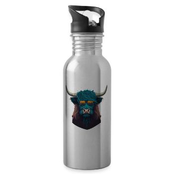 Yak mit Sunclasses - Trinkflasche mit integriertem Trinkhalm - Lightsilver - Rechts