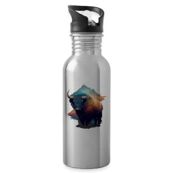 Galaxie Yak - Trinkflasche mit integriertem Trinkhalm - Lightsilver - Rechts