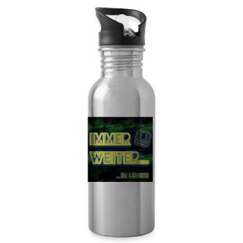 Immer weiter... - Abbild - 2023 - Trinkflasche mit integriertem Trinkhalm - Lightsilver - Rechts