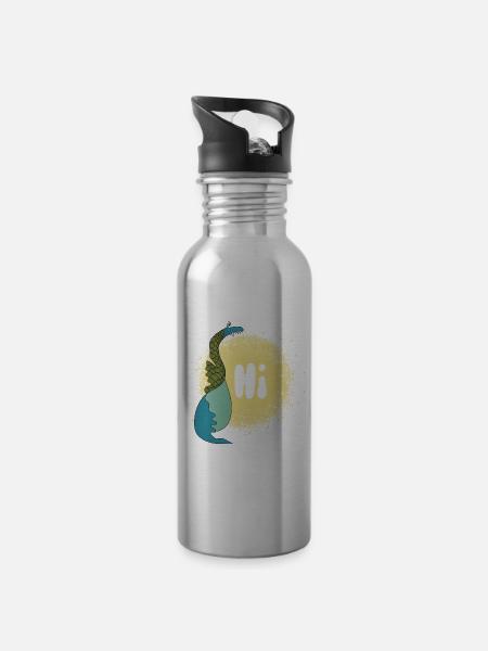 Dragon hi - Trinkflasche mit integriertem Trinkhalm -
