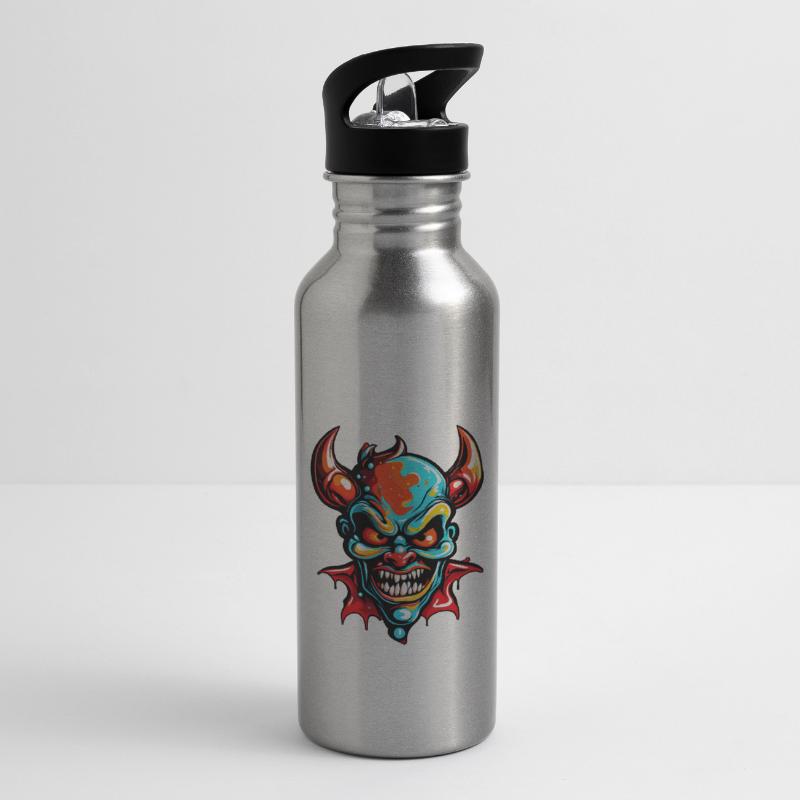 Devil / Hell / Horror / Devilish / Evil Water bottle with straw