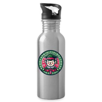 Elf School - Water bottle with straw - silver - Right