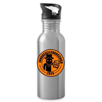 Junggesellenabschied 2024 Bier - Trinkflasche mit integriertem Trinkhalm - Lightsilver - Rechts
