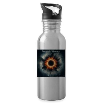 NW - Until the Sun Burns Out - Water bottle with straw - silver - Right