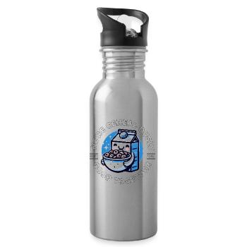 WE'RE CEREAL-OUSLY GOOD TOGETHER - Water bottle with straw - silver - Right