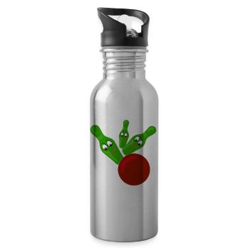 Skittles - Water bottle with straw - silver - Right