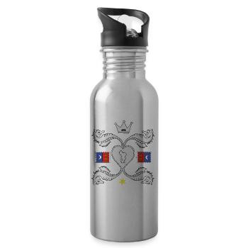 T SHIRT 976 MAYOTTE - Water bottle with straw - silver - Right