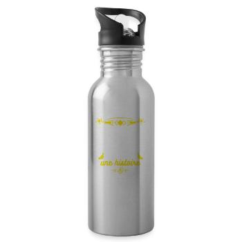 JASON UN NOM UNE FIERTÉ AUCUN RIVAL - Gourde avec paille intégrée - argent clair - Droite