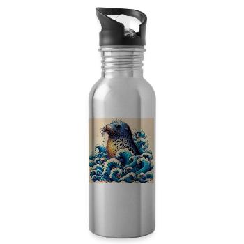 seal - Water bottle with straw - silver - Right