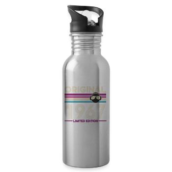 Originale limitierte Ausgabe von 1967 - Trinkflasche mit integriertem Trinkhalm - Lightsilver - Rechts