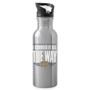 Retired Postman Retired Postman - Water bottle with straw - silver - Right