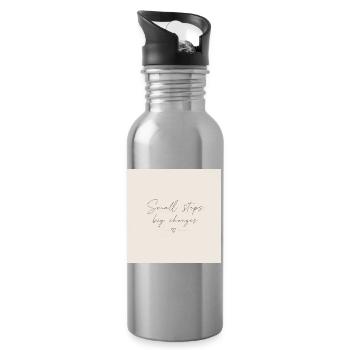 3BF53FEA-0E7A-4554-AD83-F170A37D2389 - Water bottle with straw - silver - Right