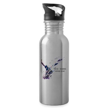 Stunden Trail vor Lärm - Trinkflasche mit integriertem Trinkhalm - Lightsilver - Rechts