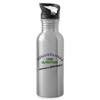 Neuberechnung – Weniger Algorithmen, mehr Intuition - Trinkflasche mit integriertem Trinkhalm - Lightsilver - Rechts