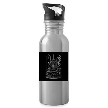 The throne of the fallen sovereign - Water bottle with straw - silver - Right